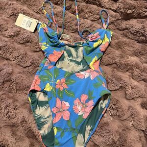 Maaji Blue Floral One Piece Swimsuit